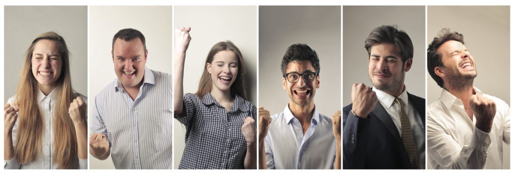 Jubilant people